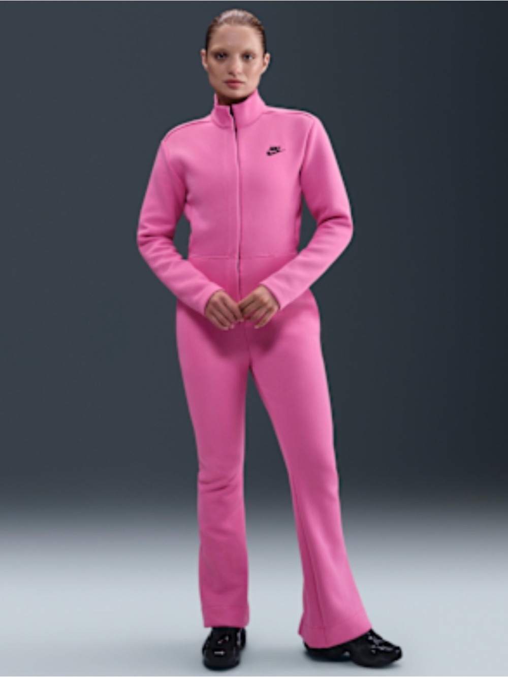 Nike Women's Pink Sportswear Tech Fleece Jumpsuit
